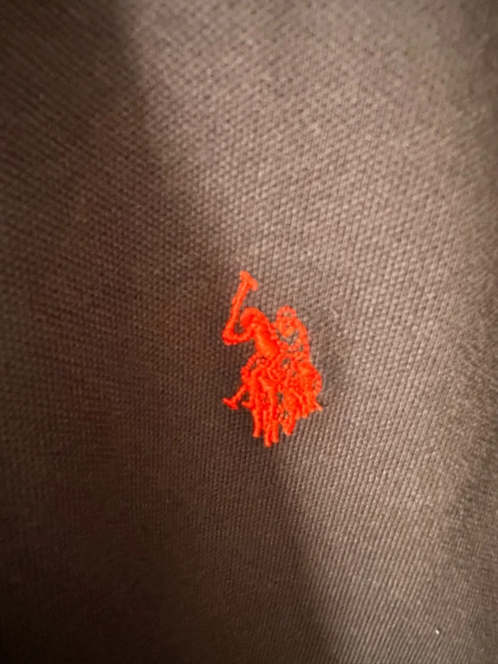 U.S. Polo Assn. Men’s Navy Polo with Red Contrast Trim - Picture 3 of 7